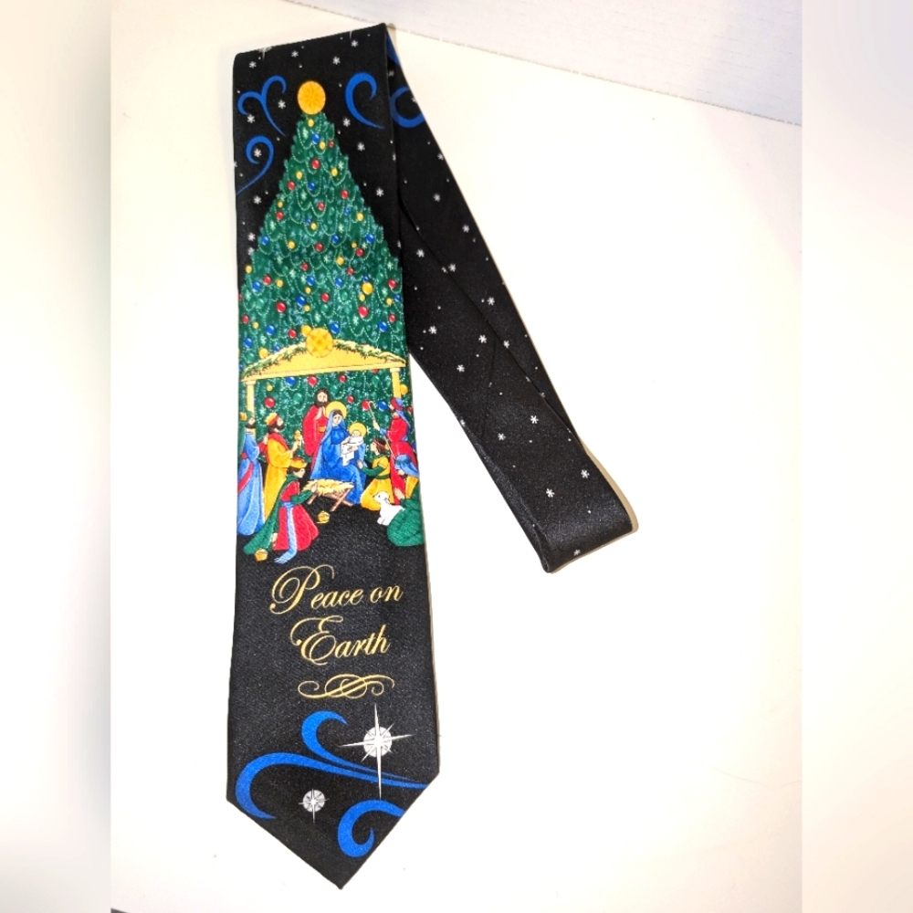 Holiday‎ Traditions Hallmark Christmas Peace on Earth Tie